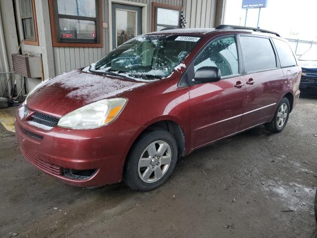 Salvage cars for sale at Fort Wayne, IN auction: 2004 Toyota Sienna CE