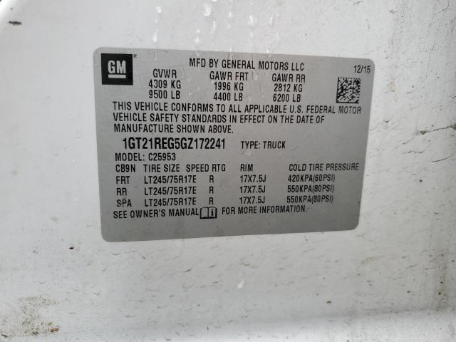 2016 GMC SIERRA C25 - 1GT21REG5GZ172241