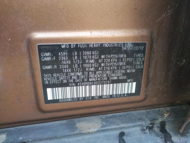 4S4BRBAC0D3270297 Subaru Outback 2.5i