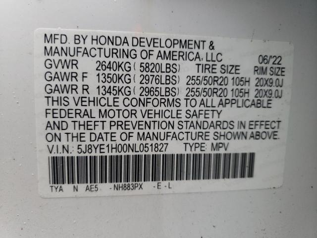 5J8YE1H00NL051827 Acura MDX A-SPEC