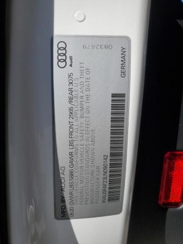 2020 AUDI S7 PRESTIG WAUSFAF23LN090142