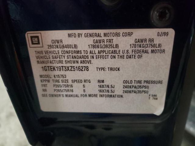 1GTEK19T3XZ516278 GMC New Sierra K1500