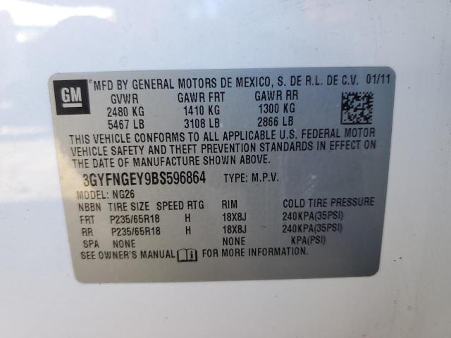 3GYFNGEY9BS596864 Cadillac SRX