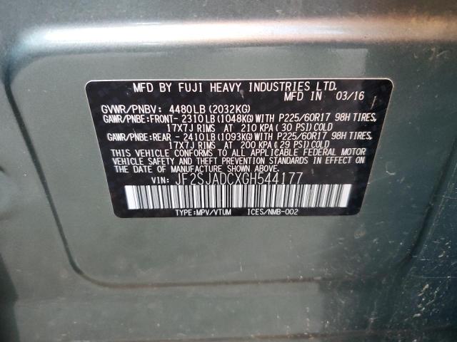 JF2SJADCXGH544177 Subaru Forester 2.5i Premium