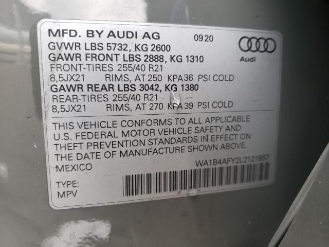 2020 AUDI SQ5 PREMIU - WA1B4AFY2L2121857
