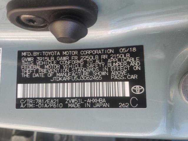 2018 TOYOTA PRIUS - JTDKARFU5J3062465