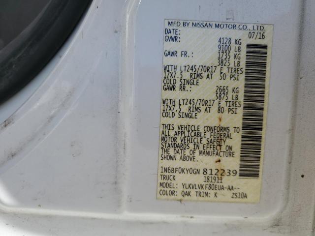2016 NISSAN VAN - 1N6BF0KY0GN812239