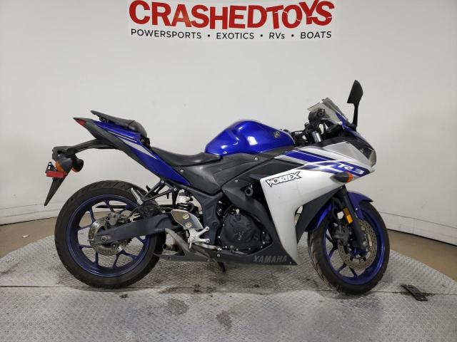 Salvage motorcycles for sale at Dallas, TX auction: 2016 Yamaha YZFR3