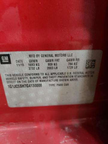 2016 CHEVROLET SONIC LT - 1G1JC5SH7G4130008