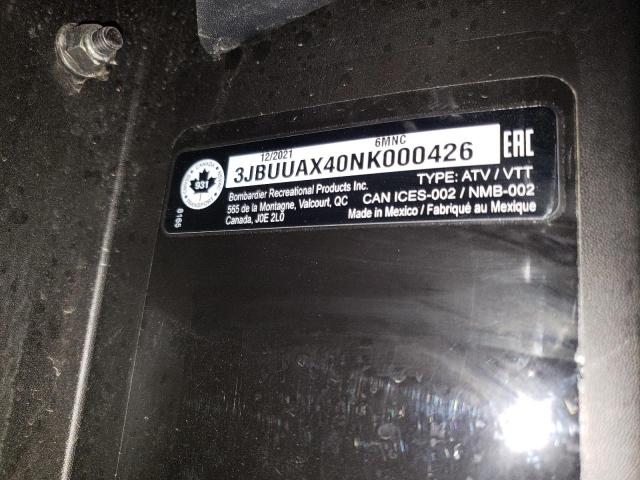 2022 CAN-AM DEFENDER M - 3JBUUAX40NK000426
