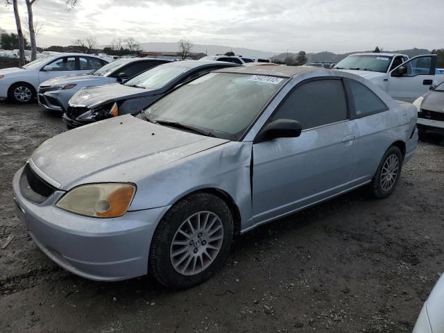 Salvage cars for sale from Copart San Martin, CA: 2002 Honda Civic