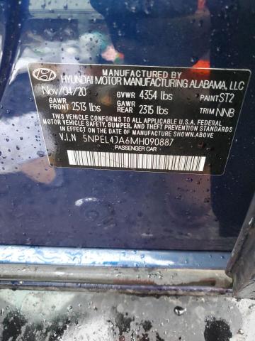 2021 HYUNDAI SONATA SEL - 5NPEL4JA6MH090887