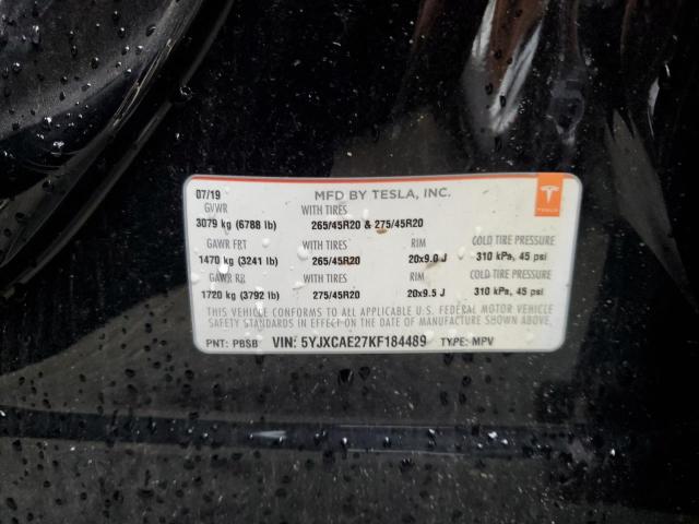 5YJXCAE27KF184489 Tesla MODEL X