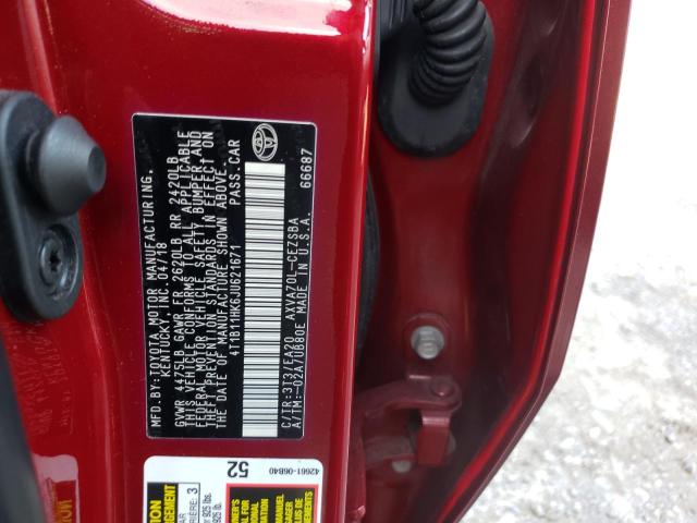 2018 TOYOTA CAMRY L - 4T1B11HK6JU621671