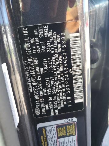 5XYPG4A36GG015889 KIA SORENTO LX
