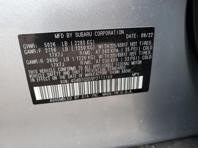 4S4BTGSD9P3113149 Subaru Outback Wilderness