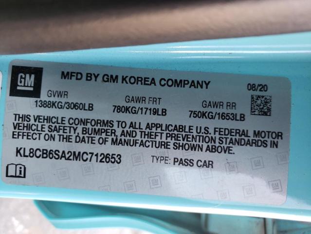 2021 CHEVROLET SPARK LS - KL8CB6SA2MC712653