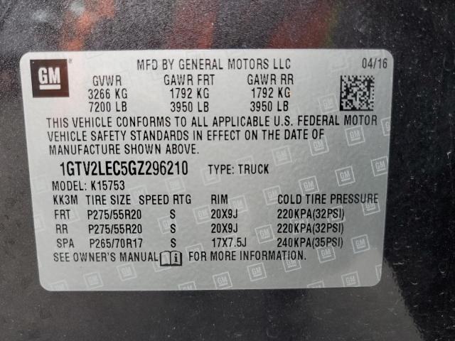 1GTV2LEC5GZ296210 GMC Sierra K1500