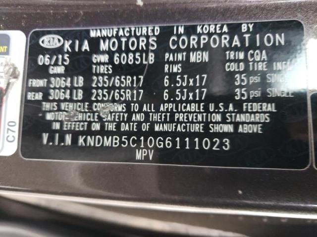 KNDMB5C10G6111023 KIA SEDONA LX