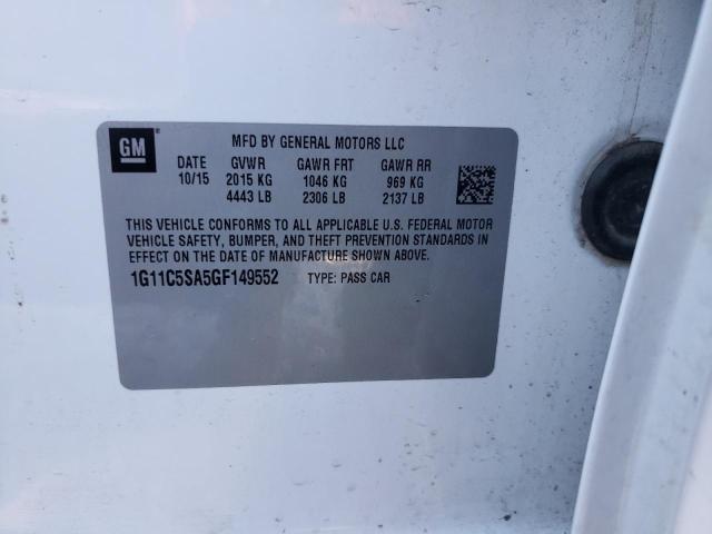 2016 CHEVROLET MALIBU LIM - 1G11C5SA5GF149552