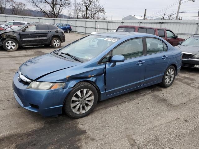 Salvage cars for sale from Copart West Mifflin, PA: 2010 Honda Civic EX