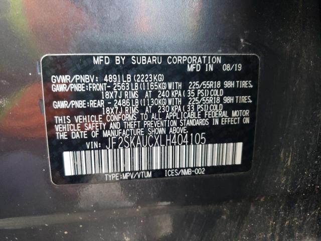 JF2SKAUCXLH404105 Subaru Forester Limited