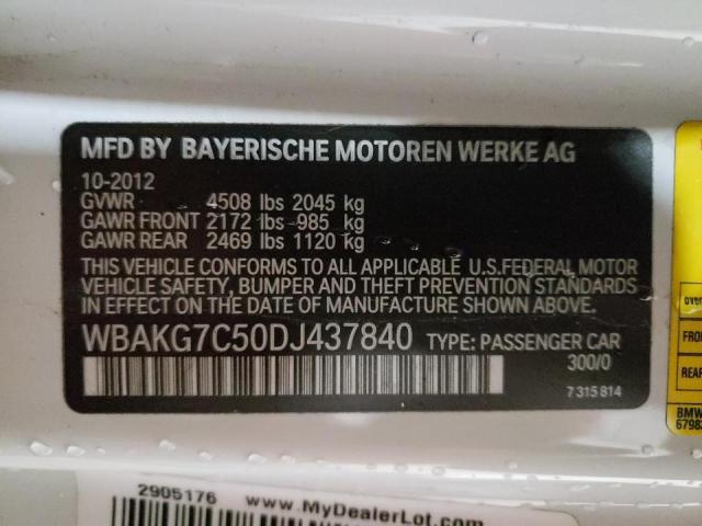 2013 BMW 335 I - WBAKG7C50DJ437840