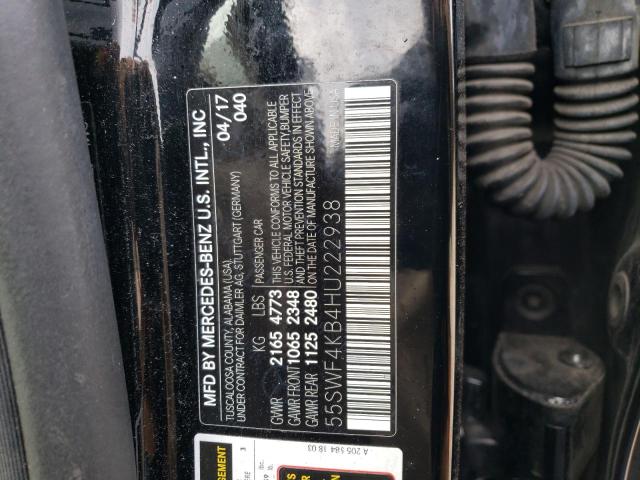 2017 MERCEDES-BENZ C 300 4MAT - 55SWF4KB4HU222938