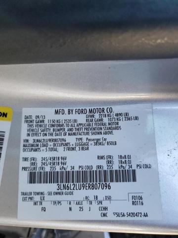 3LN6L2LU9ER807096 Lincoln MKZ