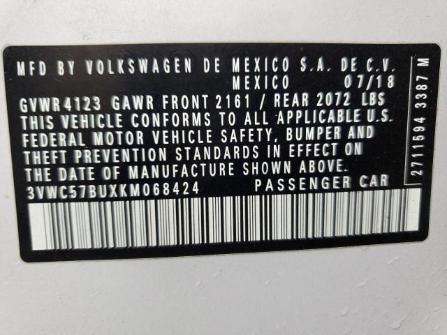 2019 VOLKSWAGEN JETTA S - 3VWC57BUXKM068424