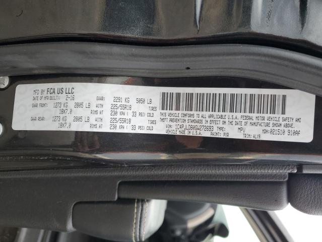 1C4PJLDB0GW272693 Jeep Cherokee Limited