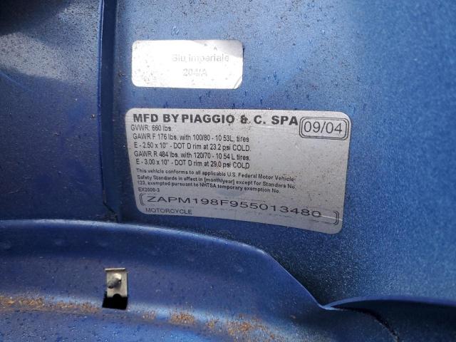 2005 VESPA M198F ZAPM198F955013480