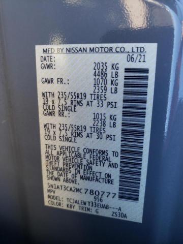 2021 NISSAN ROGUE SL - 5N1AT3CA2MC780777