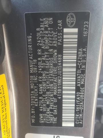 2018 TOYOTA CAMRY L - 4T1B11HK2JU154488
