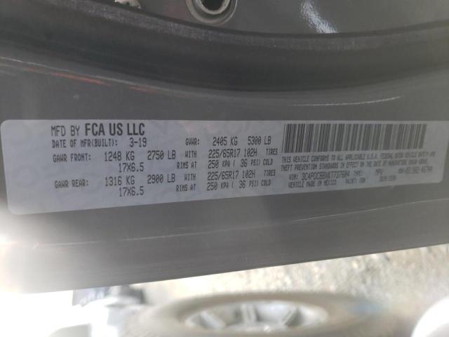 2019 DODGE JOURNEY SE 3C4PDCBBXKT737604
