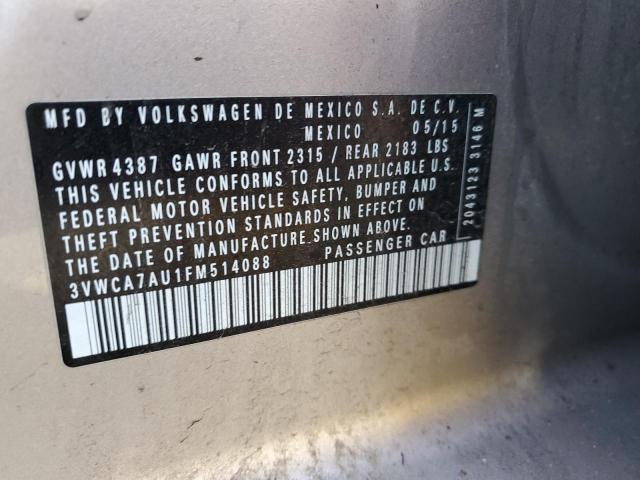 2015 VOLKSWAGEN GOLF SPORT - 3VWCA7AU1FM514088