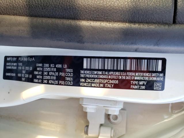 ZACCJBBT5GPC84808 Jeep Renegade Latitude