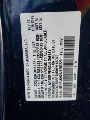 2018 HONDA ODYSSEY EX 5FNRL6H76JB053520