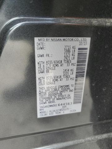 5N1AR2MN0EC644563 Nissan Pathfinder S