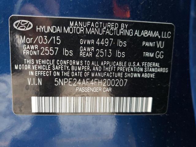 2015 HYUNDAI SONATA SE - 5NPE24AF4FH200207