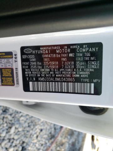 2021 HYUNDAI TUCSON LIM - KM8J33AL8MU343865