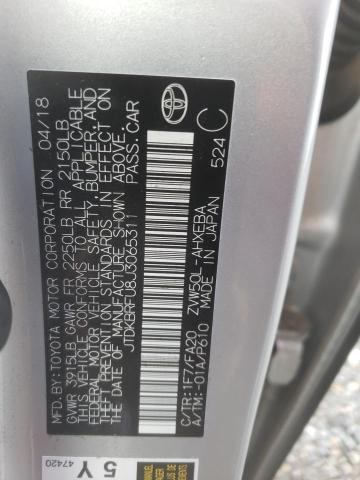 2018 TOYOTA PRIUS - JTDKBRFU8J3065311