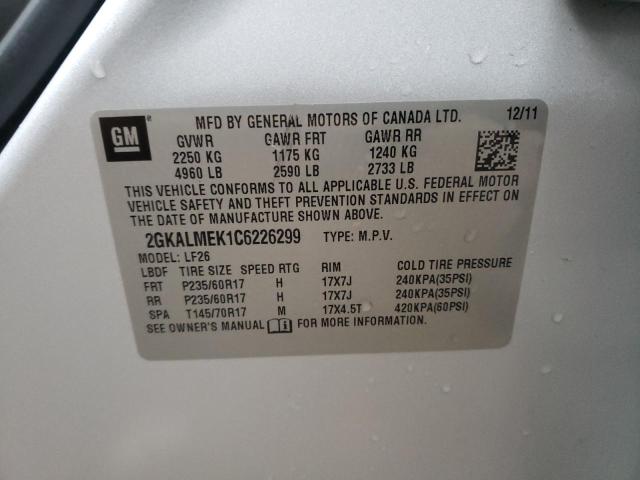 2GKALMEK1C6226299 GMC Terrain Sle