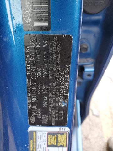 KNAFX4A85F5309165 KIA FORTE EX