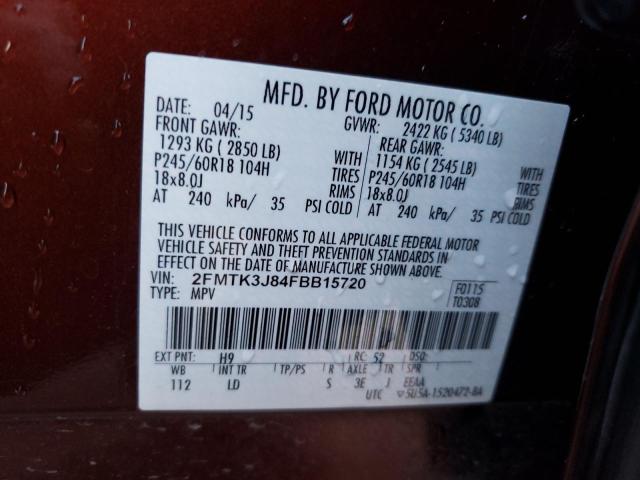 2015 FORD EDGE SEL - 2FMTK3J84FBB15720