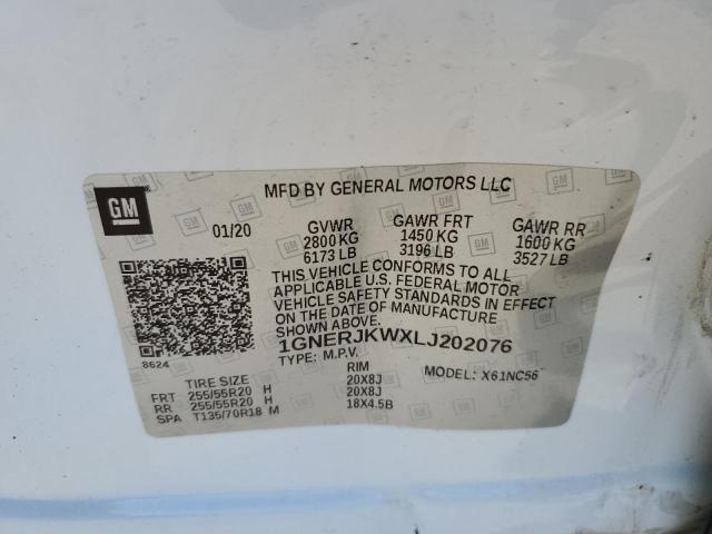 2020 CHEVROLET TRAVERSE R 1GNERJKWXLJ202076