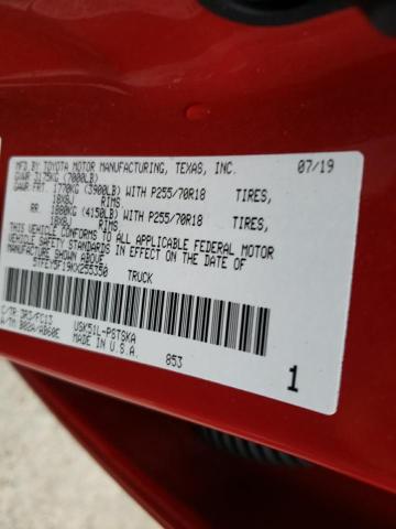 2019 TOYOTA TUNDRA CRE - 5TFEY5F19KX255350