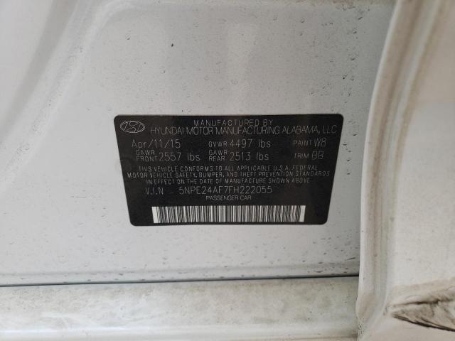 2015 HYUNDAI SONATA SE 5NPE24AF7FH222055