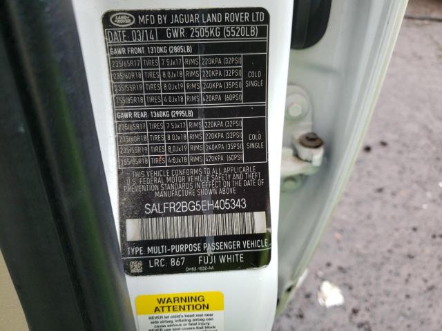 SALFR2BG5EH405343 Land Rover LR2 HSE
