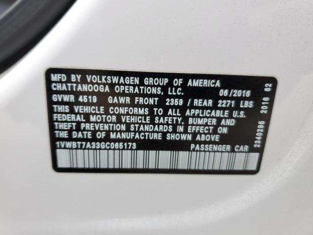 2016 VOLKSWAGEN PASSAT SE - 1VWBT7A33GC065173